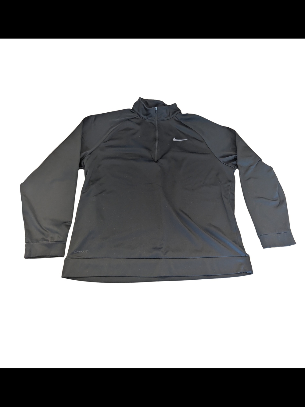 EUC Nike Mens XL Thermal Drifit Black 1/4 Zip Pullover